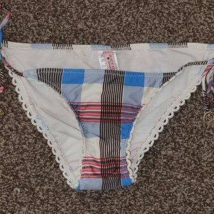 JUICY COUTURE Plaid String Bikini Bottom